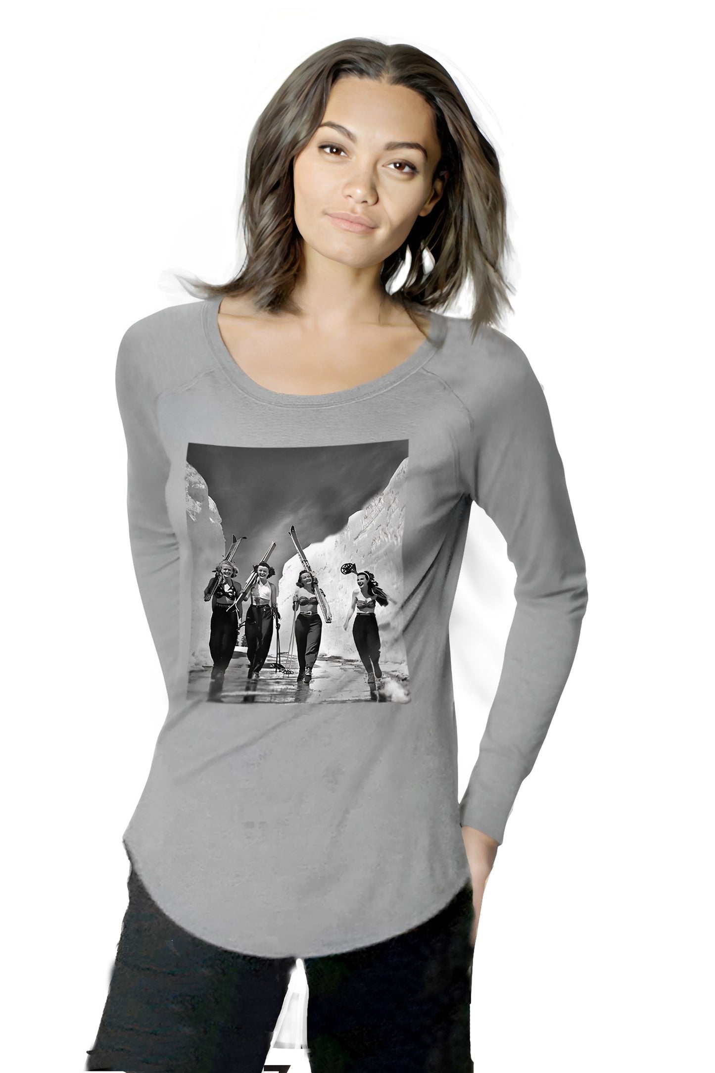 ORIGINAL GIRLS GONE SKIING Ladies Ski -T!
