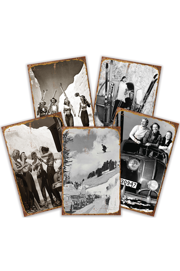 BONUS PACK Vintage Ski Poster Signs