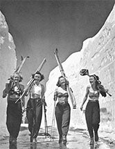 8x10 Girls Gone Skiing Photograph