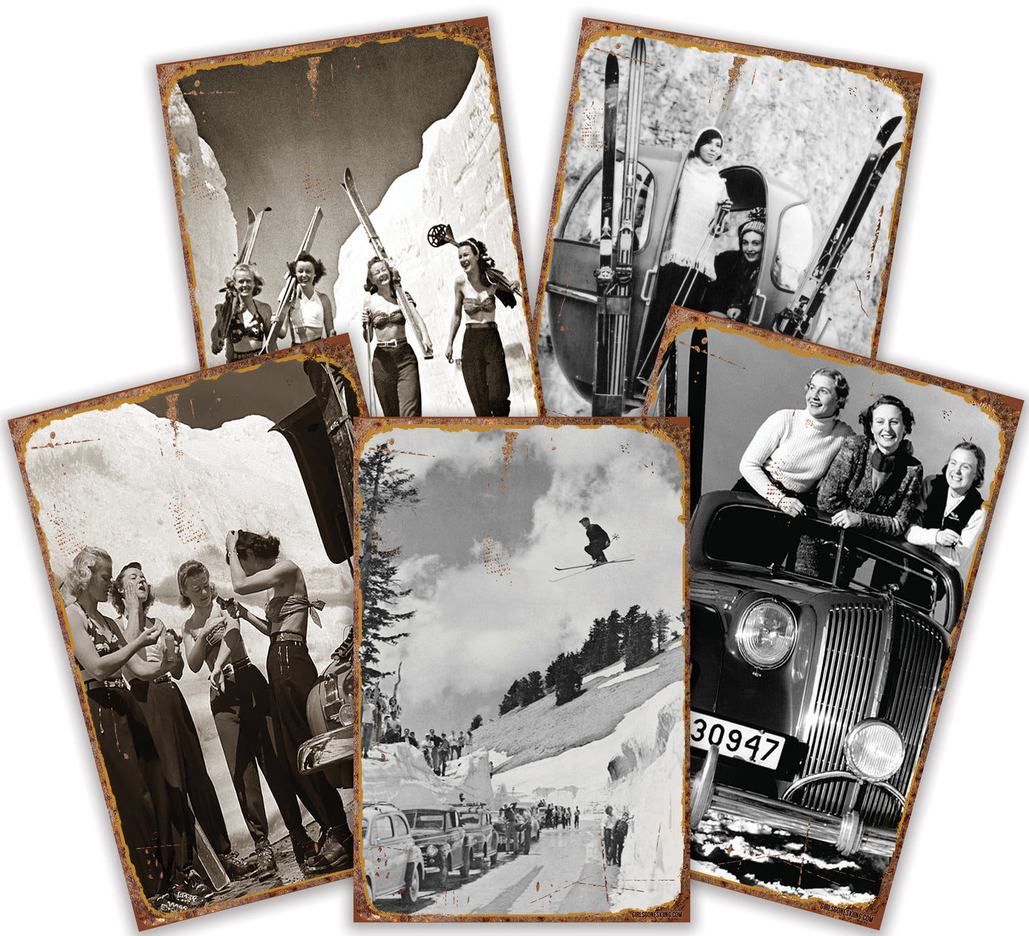 BONUS PACK Vintage Ski Poster Signs