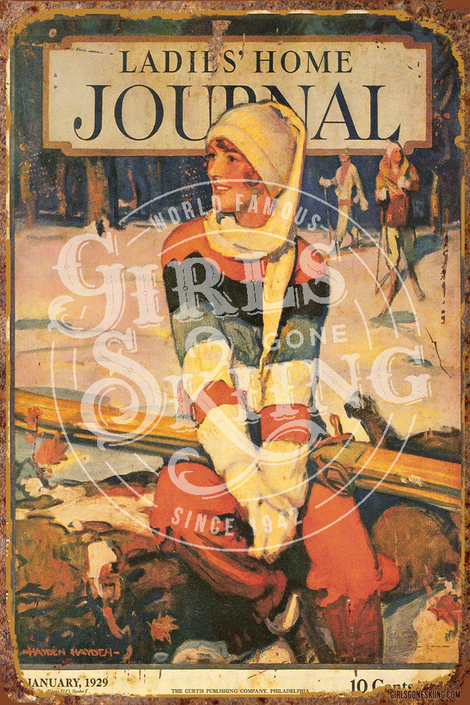 1929! Ladies Home Journal Ski Tin