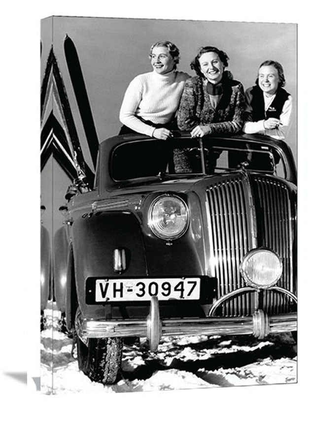 Vintage Convertible Girls 11"x14"