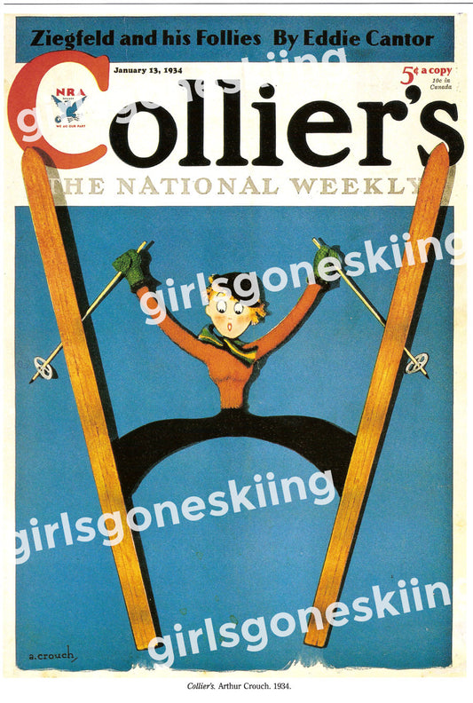Vintage Colliers Ski Magazine