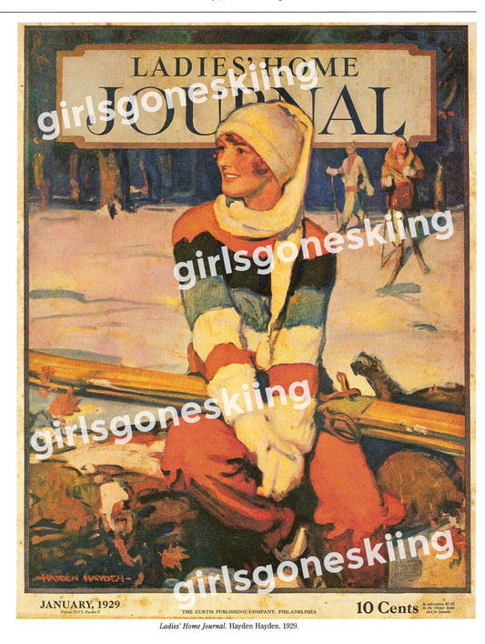 Classic Ladies Home Journal Ski Cover