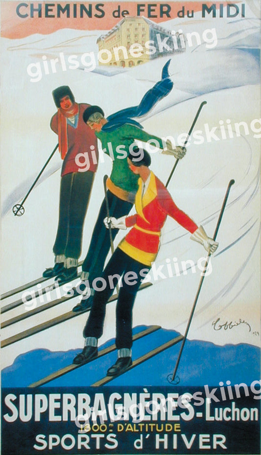 Superbagnères Ski Poster
