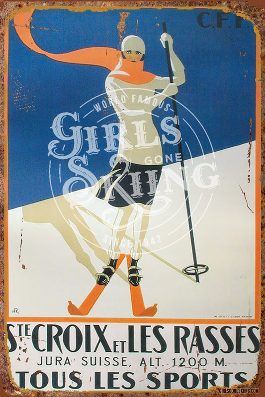 Vintage St. Croix Ski Poster