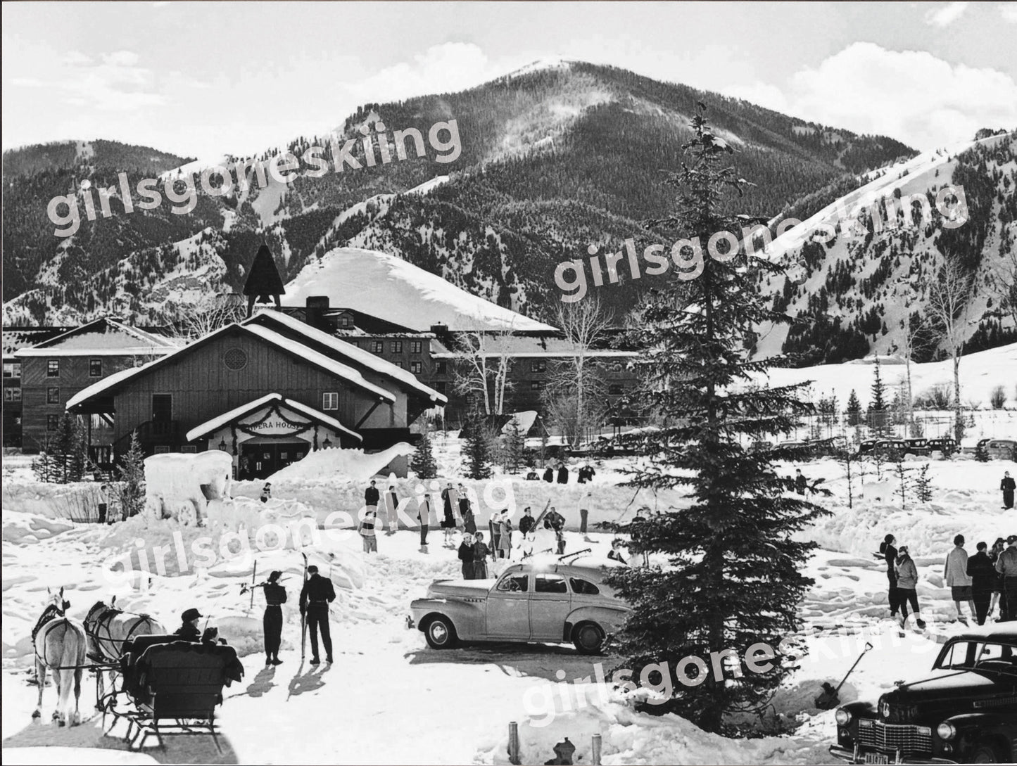 Sun Valley Ski Resort-Classic Vintage Ski Photo